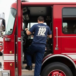 Los Angeles County Fire Dept Engine 112, Antelope Acres t-shirt